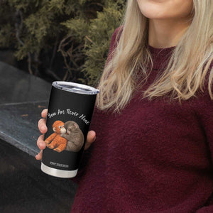 Viral Punch Monkey Tumbler Cup Cute Baby Monkey With Plush Toy Animal Lovers TS10 Print Your Wear