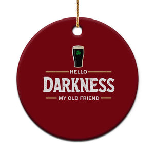 Hello Darkness My Old Friend Irish Beer Ceramic Ornament Funny Drinking St Patricks Day Party Shamrock TS10 1pc Red Print Your Wear
