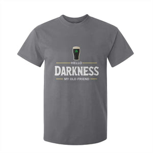 Hello Darkness My Old Friend Irish Beer T Shirt For Kid Funny Drinking St Patricks Day Party Shamrock TS10 Charcoal Print Your Wear