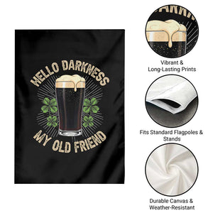 Irish Shamrock Beer Day Garden Flag Hello Darkness My Old Friend TS10 Print Your Wear
