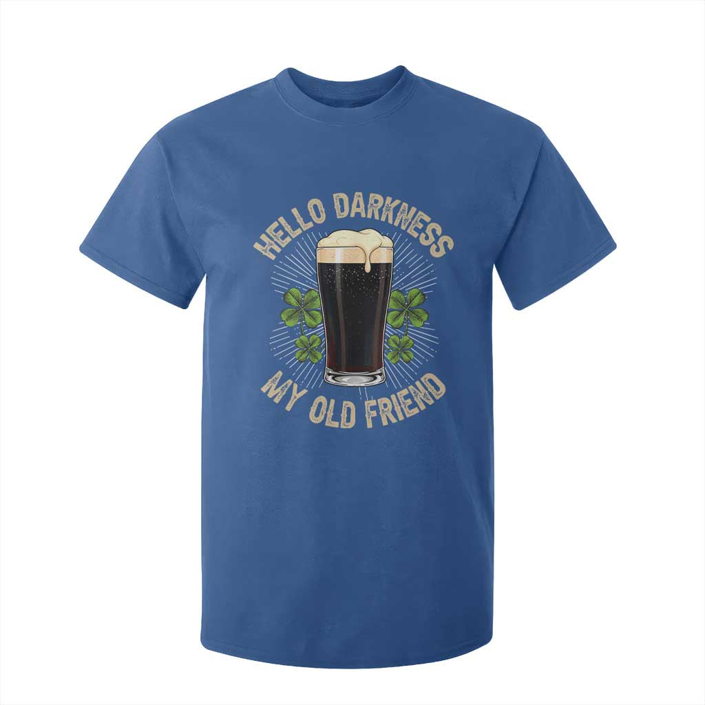 Irish Shamrock Beer Day T Shirt For Kid Hello Darkness My Old Friend TS10 Royal Blue Print Your Wear