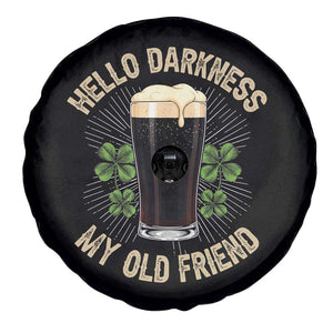 Irish Shamrock Beer Day Spare Tire Cover Hello Darkness My Old Friend TS10 Print Your Wear