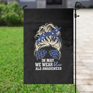 ALS Awareness We Wear Blue In May Garden Flag TS10 Print Your Wear