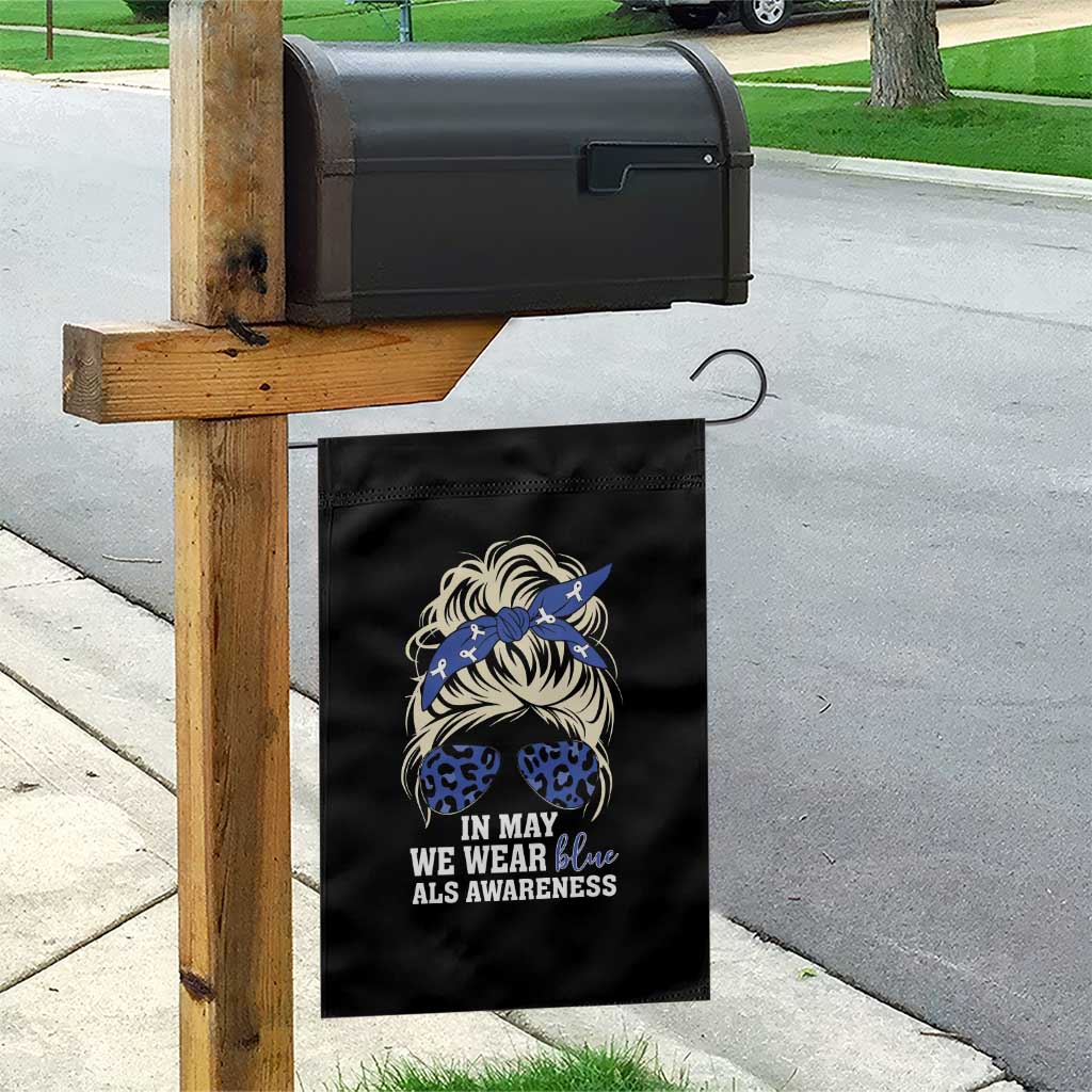 ALS Awareness We Wear Blue In May Garden Flag TS10 Print Your Wear