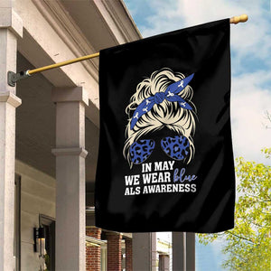 ALS Awareness We Wear Blue In May Garden Flag TS10 Print Your Wear