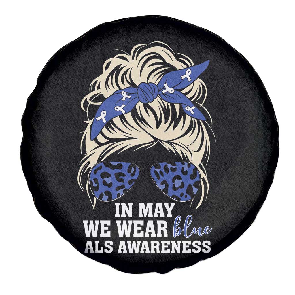 ALS Awareness We Wear Blue In May Spare Tire Cover TS10 Print Your Wear