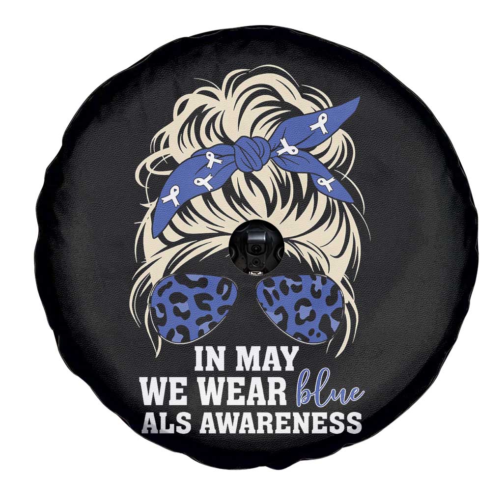 ALS Awareness We Wear Blue In May Spare Tire Cover TS10 Print Your Wear