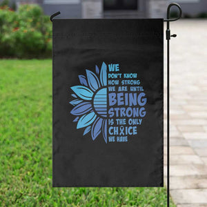 ALS Awareness Garden Flag Blue Ribbon Stronger Survivor TS10 Print Your Wear