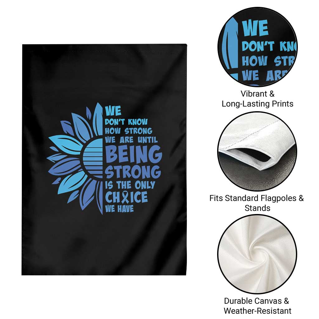 ALS Awareness Garden Flag Blue Ribbon Stronger Survivor TS10 Print Your Wear