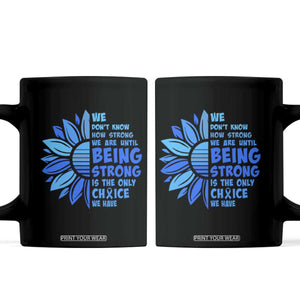 ALS Awareness Coffee Mug Blue Ribbon Stronger Survivor TS10 Black Print Your Wear