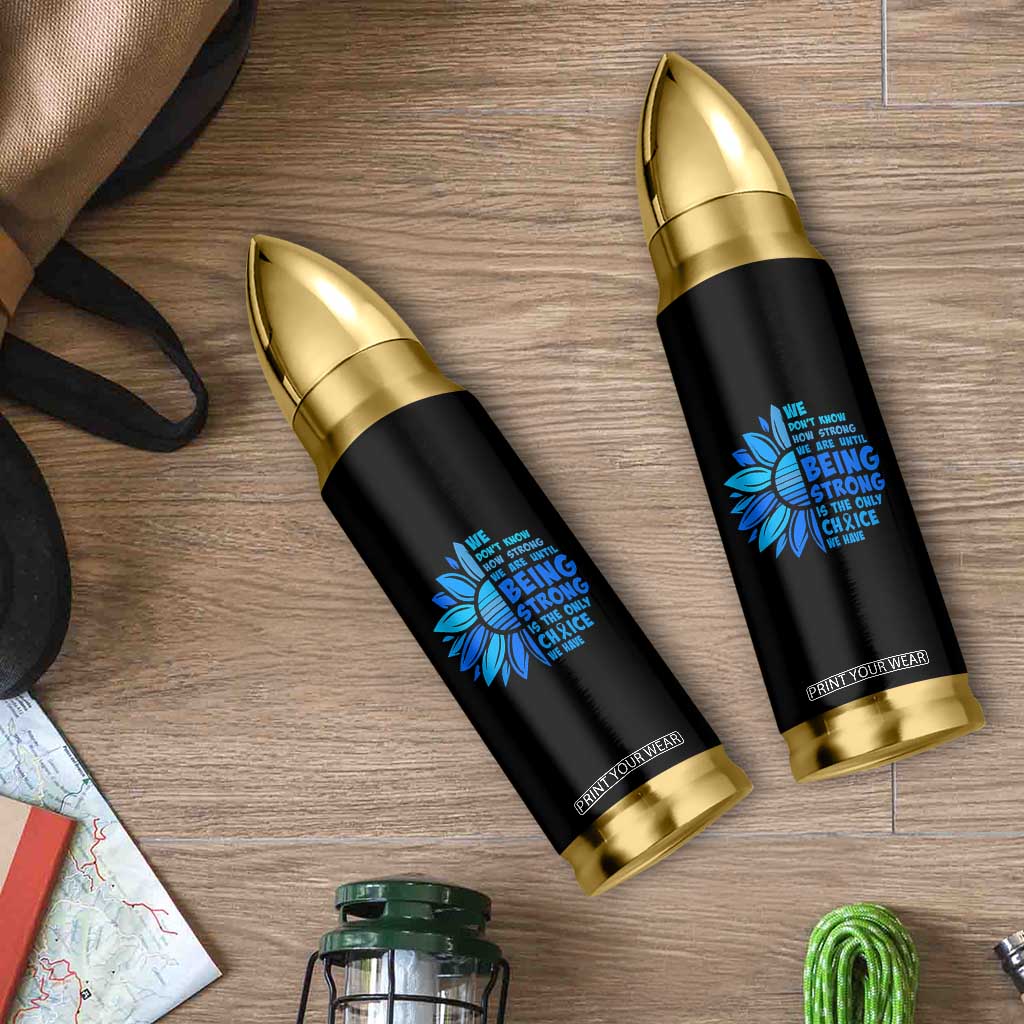 ALS Awareness Bullet Tumbler Blue Ribbon Stronger Survivor TS10 Print Your Wear