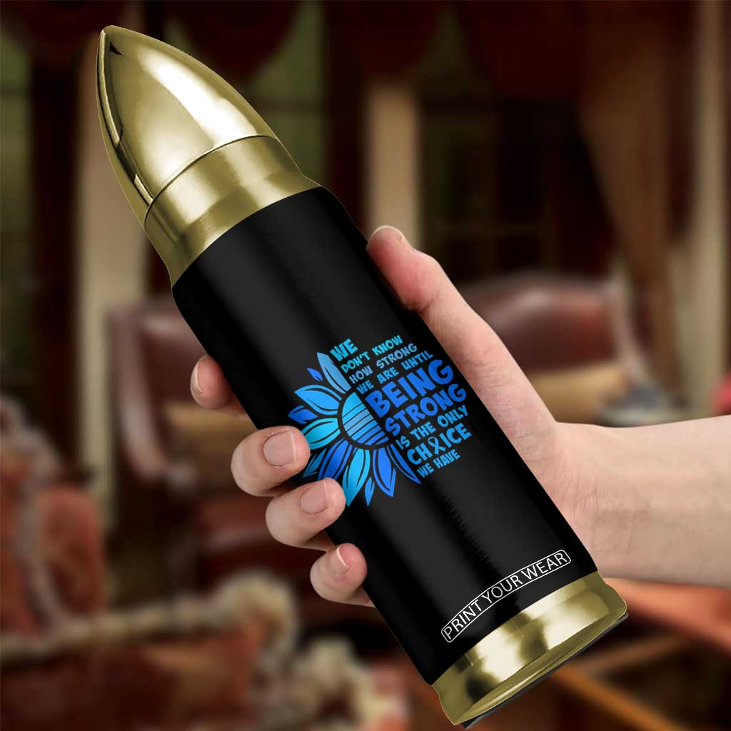 ALS Awareness Bullet Tumbler Blue Ribbon Stronger Survivor TS10 Print Your Wear