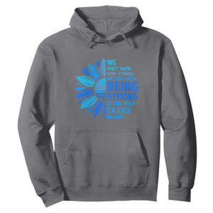 ALS Awareness Hoodie Blue Ribbon Stronger Survivor TS10 Charcoal Print Your Wear