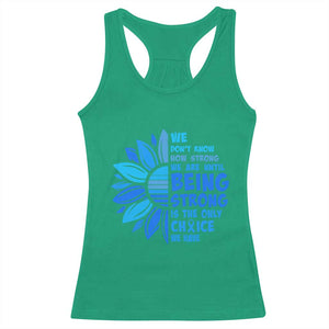 ALS Awareness Racerback Tank Top Blue Ribbon Stronger Survivor TS10 Irish Green Print Your Wear