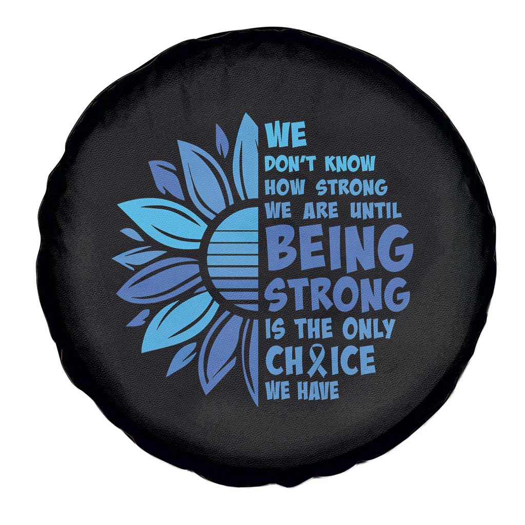 ALS Awareness Spare Tire Cover Blue Ribbon Stronger Survivor TS10 Print Your Wear
