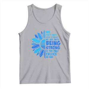 ALS Awareness Tank Top Blue Ribbon Stronger Survivor TS10 Athletic Heather Print Your Wear