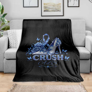 ALS Awareness Throw Blanket Blue Ribbon Women Crush ALS TS10 Print Your Wear