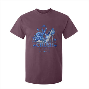 ALS Awareness T Shirt For Kid Blue Ribbon Women Crush ALS TS10 Maroon Print Your Wear