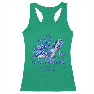 ALS Awareness Racerback Tank Top Blue Ribbon Women Crush ALS TS10 Irish Green Print Your Wear