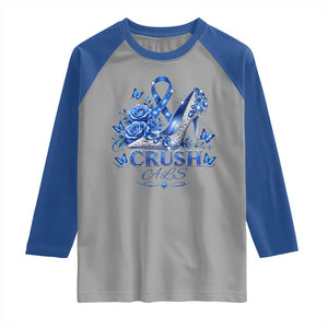 ALS Awareness Raglan Shirt Blue Ribbon Women Crush ALS TS10 Sport Gray Royal Print Your Wear