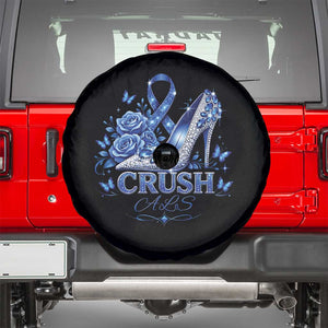 ALS Awareness Spare Tire Cover Blue Ribbon Women Crush ALS TS10 Black Print Your Wear