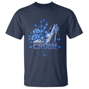 ALS Awareness T Shirt Blue Ribbon Women Crush ALS TS10 Navy Print Your Wear