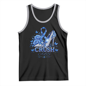 ALS Awareness Tank Top Blue Ribbon Women Crush ALS TS10 Black Athletic Heather Print Your Wear