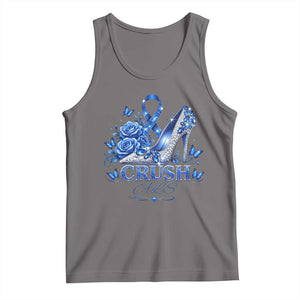 ALS Awareness Tank Top Blue Ribbon Women Crush ALS TS10 Deep Heather Print Your Wear