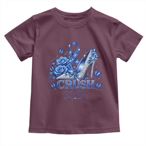 ALS Awareness Toddler T Shirt Blue Ribbon Women Crush ALS TS10 Maroon Print Your Wear