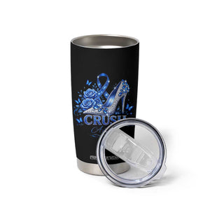 ALS Awareness Tumbler Cup Blue Ribbon Women Crush ALS TS10 Print Your Wear