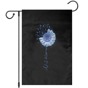ALS Awareness Garden Flag Blue Ribbon Sunflower ALS Warrior TS10 Black Print Your Wear