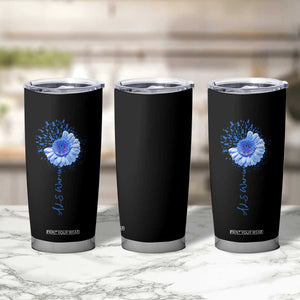 ALS Awareness Tumbler Cup Blue Ribbon Sunflower ALS Warrior TS10 Print Your Wear