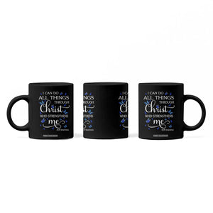 ALS Awareness Coffee Mug I Can Do All Things Through Christ Butterfly Bible Verse Motivational TS10 Print Your Wear