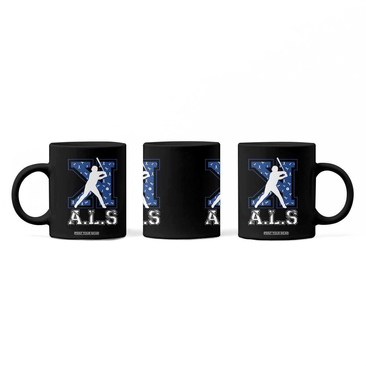 ALS Awareness Coffee Mug Baseball Strike Out ALS Support TS10 Print Your Wear