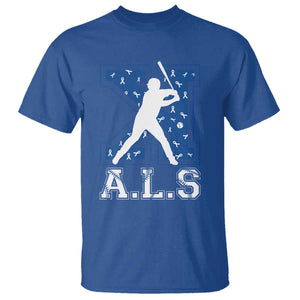ALS Awareness T Shirt Baseball Strike Out ALS Support TS10 Royal Blue Print Your Wear