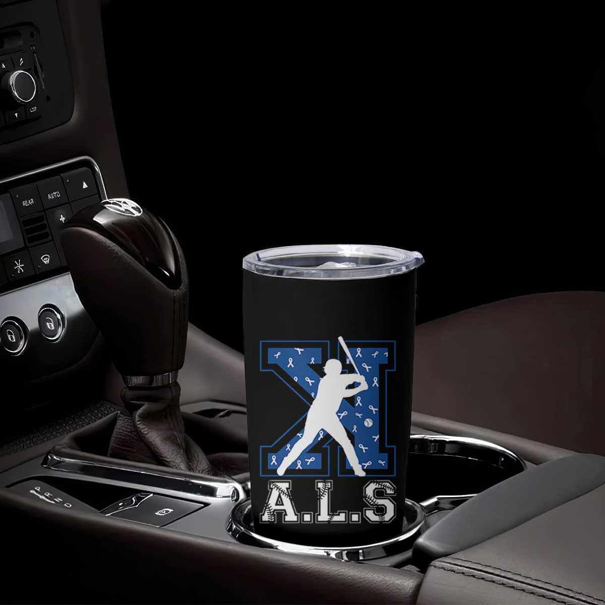 ALS Awareness Tumbler Cup Baseball Strike Out ALS Support TS10 Print Your Wear