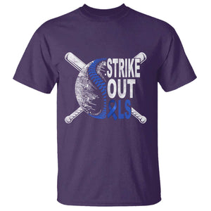 ALS Awareness T Shirt Blue Ribbon Baseball Strike Out ALS Support TS10 Purple Print Your Wear