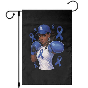 Black Women Fight Colon Cancer Blue Ribbon Garden Flag African American Girls TS10 Black Print Your Wear