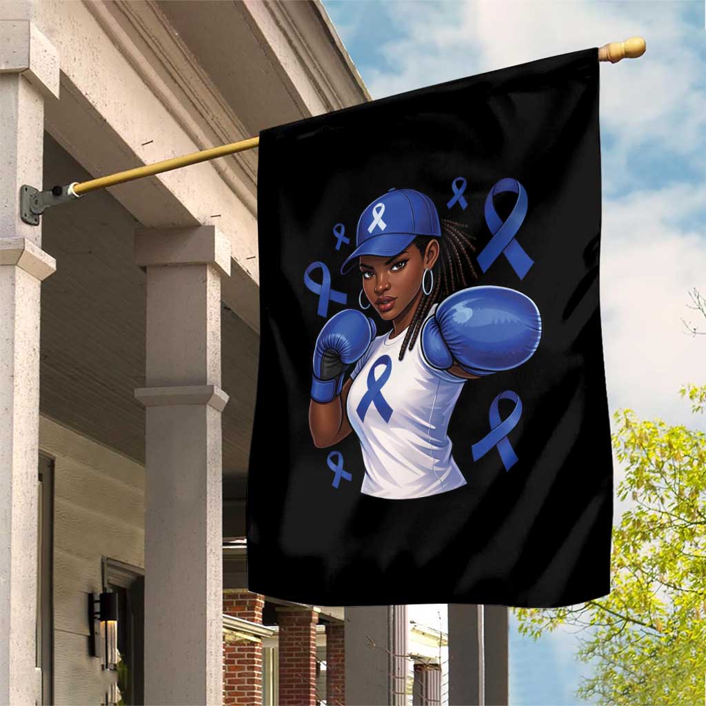 Black Women Fight Colon Cancer Blue Ribbon Garden Flag African American Girls TS10 Print Your Wear