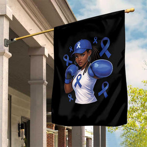 Black Women Fight Colon Cancer Blue Ribbon Garden Flag African American Girls TS10 Print Your Wear