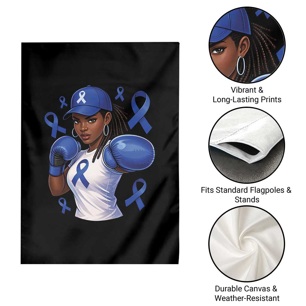 Black Women Fight Colon Cancer Blue Ribbon Garden Flag African American Girls TS10 Print Your Wear