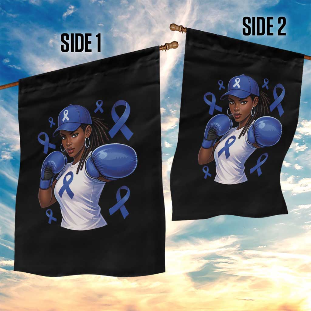 Black Women Fight Colon Cancer Blue Ribbon Garden Flag African American Girls TS10 Print Your Wear