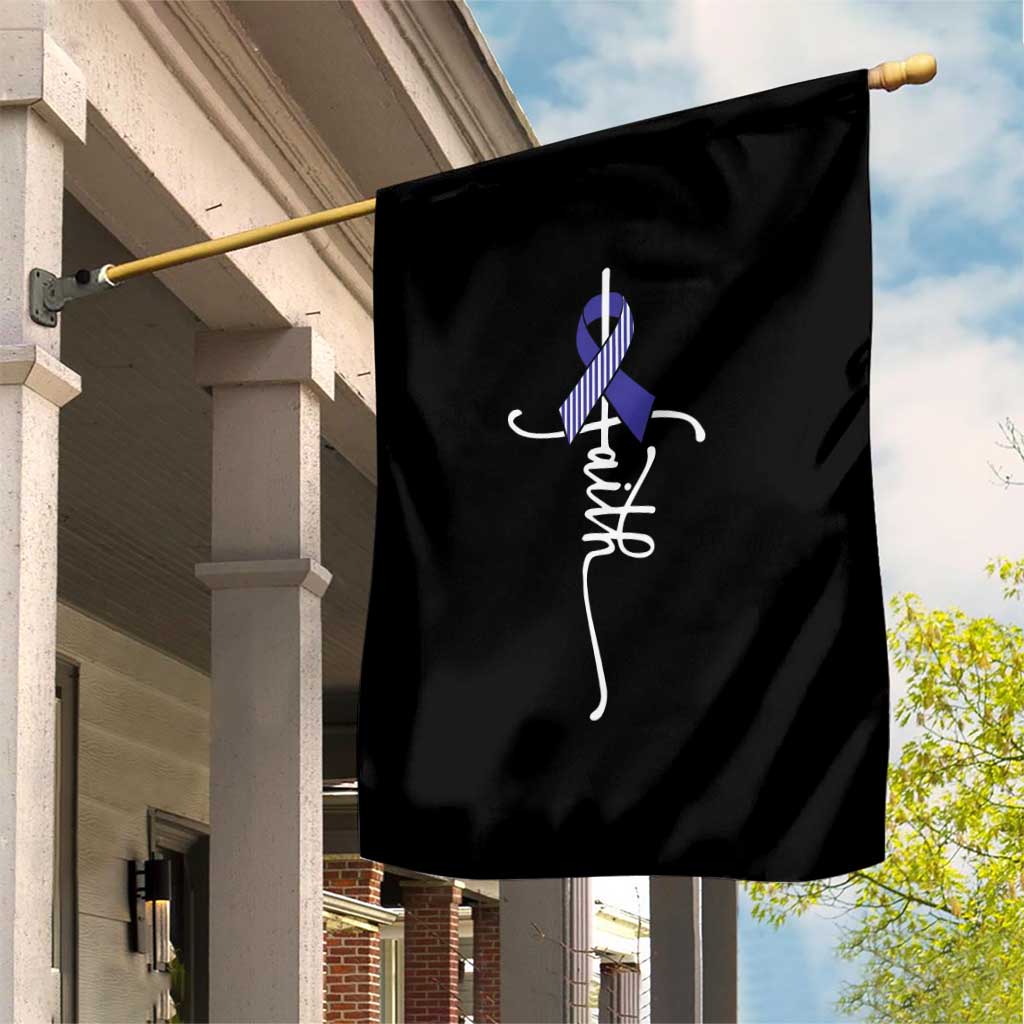 Faith ALS Awareness Garden Flag Blue Ribbon Motivational TS10 Print Your Wear