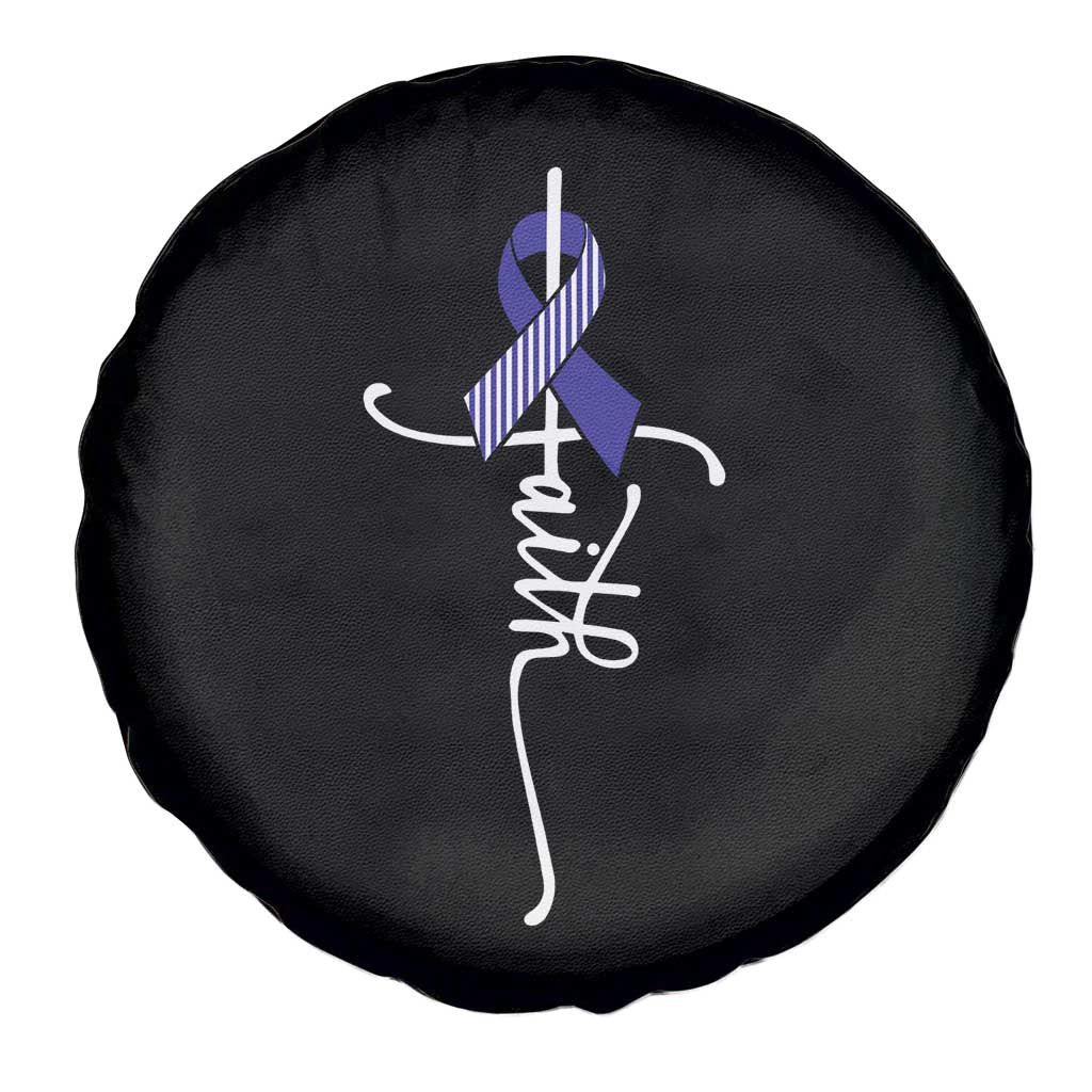 Faith ALS Awareness Spare Tire Cover Blue Ribbon Motivational TS10 Print Your Wear