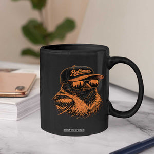 Retro Baltimore Coffee Mug City Pride Oriole With Sunglasses TS10 Print Your Wear