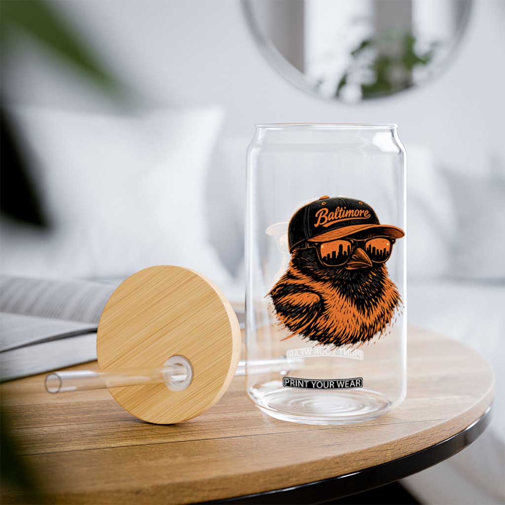 Retro Baltimore Glass Can City Pride Oriole With Sunglasses TS10 Print Your Wear
