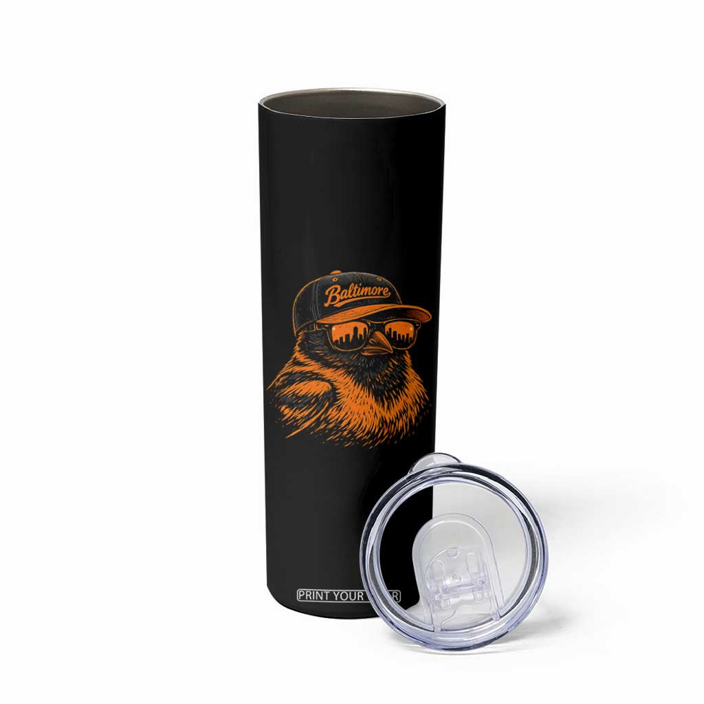 Retro Baltimore Skinny Tumbler City Pride Oriole With Sunglasses TS10 Print Your Wear