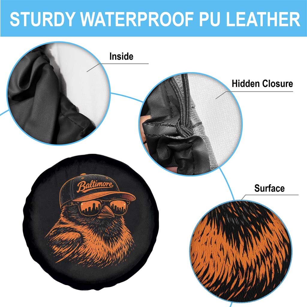 Retro Baltimore Spare Tire Cover City Pride Oriole With Sunglasses TS10 Print Your Wear