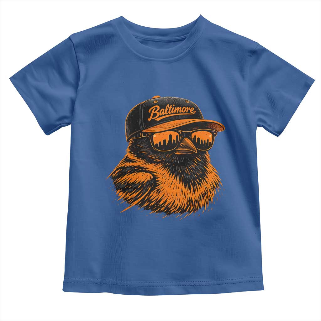 Retro Baltimore Toddler T Shirt City Pride Oriole With Sunglasses TS10 Royal Blue Print Your Wear