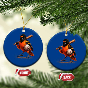Oriole Baseball Player Ceramic Ornament Retro Funny Bird Mascot Baseball Fans TS10 1pc Blue Print Your Wear